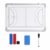 Amagogo Portable with Aluminum Alloy Frame Whiteboard Surface Marker Board Eraser Materials Suitable for Coaches Presentation Meetings