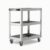 Amagogo Stainle Utility Cart Rolling Tool Cart Tool Trolley with Open Storage Shelves and Secure for Long Term Use Suitable for workshops garages auto, Style to 3