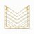 Amagogo Wall Magazine Rack Wire-Frame Organizer Metal Magazine Holder Angled Shelf Rectangular Open Style Suitable for Classroom Office Living Space , Gold