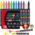 Amamao Acrylic Paint Markers, Soft Brush Tip Pens and Markers, Acrylic Paint Pens for Wood, Stone, Canvas, Glass, Fabric, Egg, Rock Painting and DIY Crafts Art Supplies (12)
