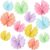AmazingSpark 12 Pcs Butterfly Tissue Paper Pom Poms 3D Butterfly Birthday Party Decorations 3D Paper Hanging Butterflies for Women Baby Shower Wedding Wall Decor Fairy Tea Party Decorations