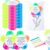 AmazingSpark 12 Sets Petal Flower Highlighters with Cards Bags, Reminder