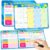 AmazingSpark 18 Pack Classic Place Value Charts Math Manipulative Whiteboards Dry Erase Flash Cards 9”x12” Double Sided for Kids Student Teacher Classroom Must Have School
