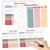 AmazingSpark 18 Pack Morandi Place Value Charts Math Manipulative Whiteboards Dry Erase Flash Cards 9”x12” Double Sided for Kids Student Teacher Classroom Must Have School