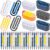 AmazingSpark 24 Sets Back to School Teacher Appreciation Gifts Bulk, Jumbo Acrylic Paper Clips&Ballpoint Pens, Cute Paperclip Bookmarks for First Day of School, Office Stationery Supplies (4 Style)