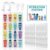 AmazingSpark 2 Pcs Water Bottle Organizer for Classroom 32 Holders over the Door Storage Rack for Cup and Various Sizes with Hydration Station Sign Sticker(PVC,Classic,Transparent)