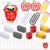 AmazingSpark 36 Set Back to School Teacher Gifts Jumbo Acrylic Paper Clips with Cards Sunday Appreciation Day Operation Paperclip Bookmark Classroom Supplies (Apple Mixed Styles,Teacher Gift)