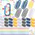 AmazingSpark 48 Set Back to School Teacher Gifts Jumbo Acrylic Paper Clips with Cards Sunday Appreciation Day Operation Paperclip Bookmark Classroom Supplies (Mixed Styles,Back School)