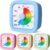 AmazingSpark 4 Pack Visual Timer 60 Minute Countdown Timer Colored Countdown Clock for Homeschool Supplies Study Tool, Classroom Home Office Time Management Tool(Gradient,Pink, Blue, Yellow, Green)