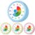 AmazingSpark 4 Pcs 60 Minute Visual Timer Bulk 100 Days of School Favors Colored Countdown Clock Time Management Tools with Silent for Valentines Back to School Gifts (Classic,Blue,Pink,Yellow,Green)