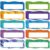 AmazingSpark 50 Pcs Magnetic Name Plates 6” x 2″ Magnetic Dry Erase Labels Desk Name Tags Magnets Reusable Neon Label Strips for Classroom Office Home Whiteboards Refrigerator Locker Shelf Crafts