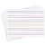 AmazingSpark 50 Sheet 4-Color Raised Line Paper for Handwriting Practice, Wide Ruled Portrait Writing Paper for Beginner Kids Teachers Students Sensory with Line, 12 x 9 Inch
