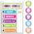 AmazingSpark Voice Level Pocket Chart and 5 LED Push Light,Bright Polka Dot