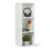 Amazon Basics 3-Cube Bookcase Compatible with Fabric Storage Cube Organizers, Sturdy, Easy to Assemble, White