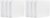 Amazon Basics 3-Ring Binder with Round Rings and Interior Pockets, 1-Inch, White, 8-Pack