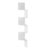Amazon Basics 5-Tier Corner Shelf, Wall-Mounted, Floating Corner Bookshelf for Living Room, Bedroom, Bathroom, Home Office, 7.8″D x 48.5″W x 7.8″H, White