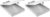 Amazon Basics Aluminum Storage Clipboard, Two-Tier, Standard Clip, 14″ x 9″, Silver (Pack of 2)