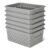 Amazon Basics Decorative BPA-Free Plastic Storage Baskets, 9.9 x 7.4 x 4.16 inches, Grey, 6-Pack