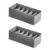 Amazon Basics Deep Drawer Organizer for Clothes, Collapsible Storage Boxes for Socks, Underwear and Baby Items, Set of 4, Gray