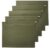 Amazon Basics Hanging File Folders with Adjustable Tabs, Sturdy Expandable Document Organizer, Letter Size 8.5×11 inch, Green, 25-Pack