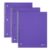 Amazon Basics Wide-Ruled Spiral Notebooks with Poly Cover, 8″ x 10.5″, 100 Sheets, Radiant Orchid, 3-Pack
