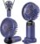 AmazValue Global Handheld Fan, Portable USB Rechargeable Mini Fan, 5 Speed Personal Fan, Foldable Desk Fan with LED Display, Small Neck Fan for Travel, Office, Outdoor, Camping
