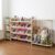 Amdermi Kid’s Toy Storage Organizer with Bookcase & Plush Stuffed Animal Zoo, Multi-Bin Toy Storage Shelf for Toddlers, 4-in-1 Wooden Display Rack for Playroom, Bedroom & Nursery (Pink)