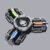 AMEIYUN Fidget Autism Sensory Spinner Gifts for Adults and Kids, Stress Anxiety ADHD Relief Fidget Toy, Metal Finger Hand Spinners Sensory Toys with Luminous Light (Black,C)