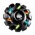 AMEIYUN Luminous Fingertip Gyro CNC Metallic Focus Toy EDC Bearing Fingertip Gyro for Kids & Adults Anti-Anxiety Helps Focusing Fidget Toys (Black,A)