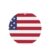 American Flag Round Shape Car Aromatherapy Tablets (Pack Of 4)