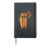 American Football Hotdog Funny Sports Foodie Men Women Kids Hardcover Journal, Black