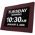 American Lifetime 【New 2023】 Dementia Clock Large Digital Clock for Seniors, Digital Clock Large Display with Custom Alarms, Clock with Day & Date for Elderly, Large Number Digital Clock Mahogany