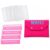 American Mahjong 9-Piece Card Holder: 4 Sleeves, 4 Line Finders, Pink Pouch