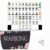 American Mahjong Set: 160 Clear Engraved 4-Layer Tiles with Carrying Bag