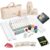 American Mahjong Set, 166 4-Layer Acrylic Mahjong Tiles, 4 Racks & Pushers