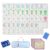 American Mahjong Set, Watercolor Floral Art Tiles with 4-Layer Coastal