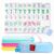 American Mahjong Set with 160 Pcs 4-Layer Tiles, Racks and Pushers, Bag
