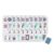 American Mahjong Tile Game Set – 160 Thick 4-Layer Engraved Acrylic Tiles, Complete Set with Blue Printed Carrying Bag & Dice, Portable Family Tile Game for Travel & Game Night