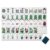 American Mahjong Tile Set, 160 Pcs 4-Layer Acrylic Engraved Mahjong Tiles with Carrying Bag & 3 Dice, 1.26″ Portable Majiang Game Set (No Racks) for Beginners, Travel & Game Nights(Green)