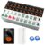 American Mahjong Tile Set Black Raven Perched Glowing Jack-o’-Lantern Spooky Forest Crow Halloween 166 Acrylic Mahjong Tiles 1.4″ Large Mahjong Game Set with Bag and Accessories for Gift Travel Party