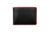 AMERICAN PERSONALIZED Genuine Leather Bifold Wallet for Men, Black Leather Wallet with Red Trim, 9 Card Slots, ID Window, Cash Compartments, Gift for Him