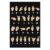 American Sign Language ASL Alphabet Hand Chart Black Canvas Wall Art Poster