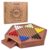 AMEROUS 12.5 inches Wooden Chinese Checkers Set with Storage Drawer – 60 Acrylic Marbles in 6 Colors – 12 Bonus Spare Marbles, Classic Strategy Family Board Game for Kids and Adults