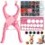 Amigurumi Safety Eyes Kit with Ergonomic Snapper Tool – 1150PCS 3D Glitter Safety Eyes and Noses for Crocheting, Beginner Friendly Stuffed Animal Eyes 5-30mm with Storage Case