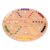 AmishToyBox.com Wahoo Marble Game Board Set – Round 18″ Wide Marbles Game – Solid Oak Wood – Double-Sided – with Large 18mm Marbles and Dice Included
