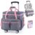 AMOIGEE Rolling Teacher Bag with Wheels, File Organizer, Laptop Compartment