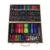 AMONIDA Kids Drawing Kit, 12 Watercolor Cakes 40 Crayons Art Supplies Set with Ruler, Sharpener & Accessories, Ideal for Children, Beginners & Adults