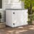 Amopatio Premium Resin Outdoor Storage Shed, 35 Cu Ft, White