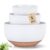 AmorArc Ceramic Mixing Bowls,Stoneware Nesting Bowls Set of 3 for Kitchen
