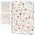 AmorBeBe Spiral Notebook Lined for Women & Men, 100 GSM thick 140 Pages, Bible Verse Notebook for Bible study A5 size with Back Pocket (Flower)